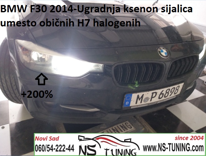 bmw f30 2013 2014 2015 2016 ugradnja ksenon sijalica h7 canbus novi sad ns tuning